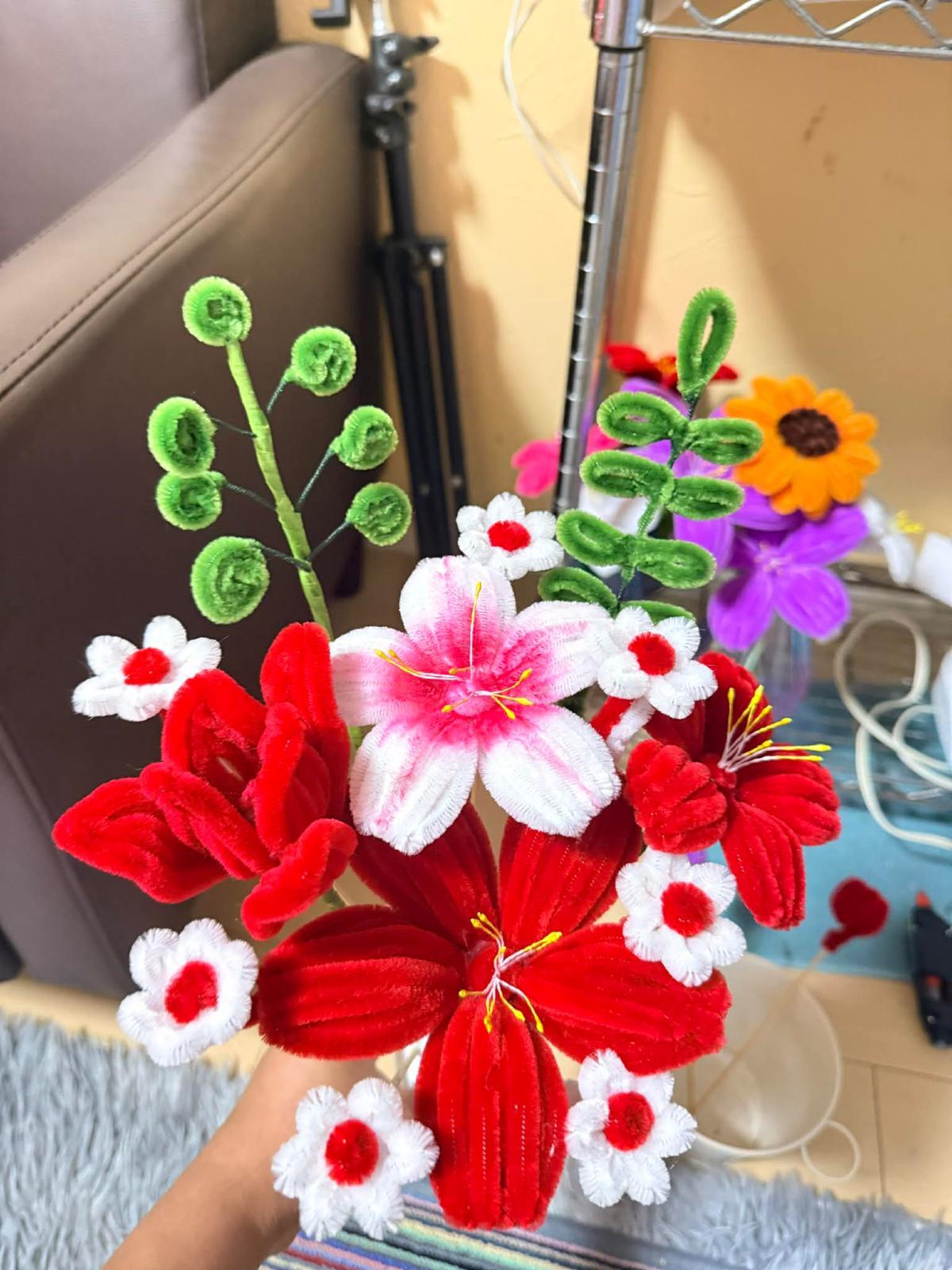 Crimson Lily Bouquet